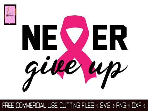 Never Give Up Svg Cancer Ribbon Svg Awareness Ribbon Svg Etsy Singapore