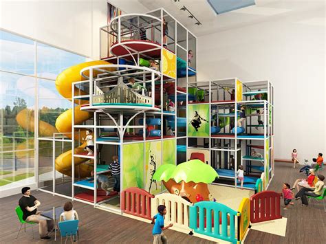 Commercial Large Indoor Playground Equipment Soft Play
