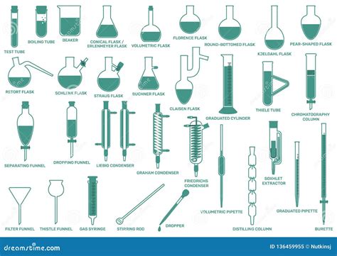 Laboratory Glassware Vector Stock Illustrations 41940 Laboratory Glassware Vector Stock