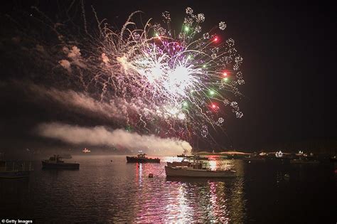 Up North In Stonington Maine Fireworks Were Launched Over Lobster Boats In The Harbor 4th