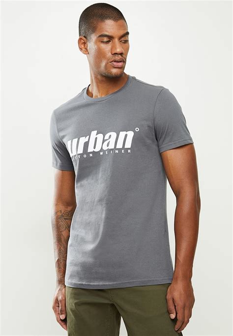 Mens Urban T Shirt Grey Melange Urban° T Shirts And Vests