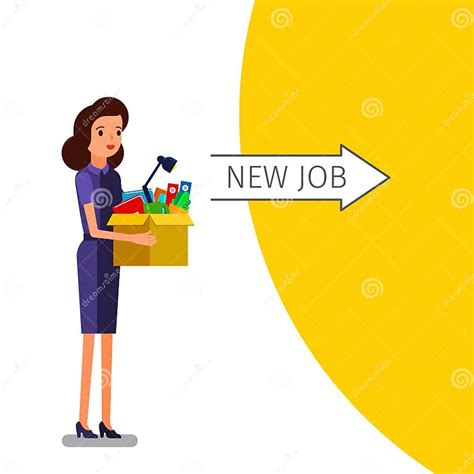 Concept Of Welcome To The New Job Stock Vector Illustration Of