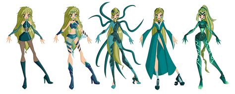 Winx 6 Selina Witch Evolution By Gerganafen On Deviantart Winx Club