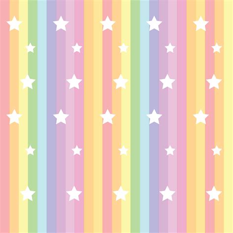 Seamless Pattern Rainbow Pastel Background With Star Shape 5146590