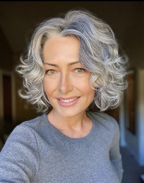 Pin By Marisa On Hair In 2021 Grey Curly Hair Frizz Free Hair