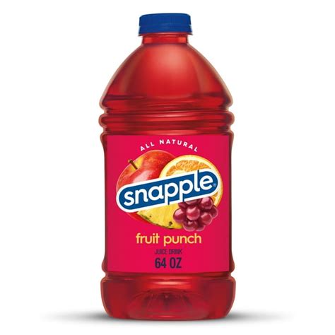 Snapple Fruit Punch Juice Drink, 64 fl oz, Bottle - Walmart.com