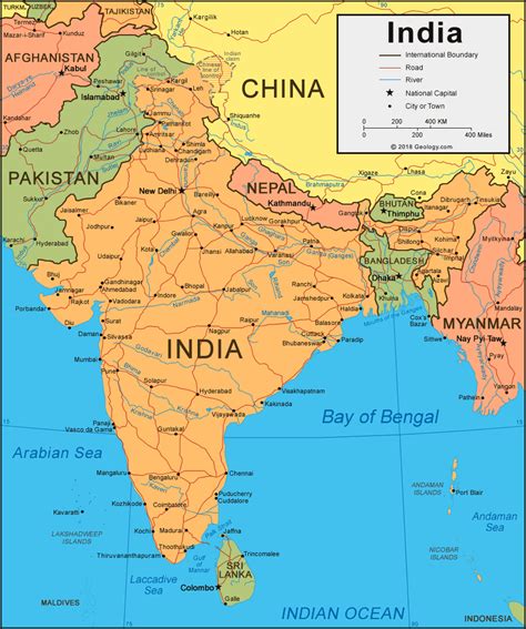 Cartina India Hd | Cartina