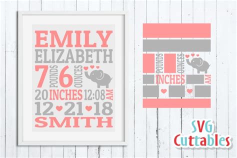 Birth Announcement Template In A Good Template With Perfect Design Free