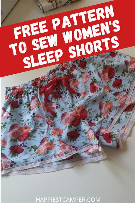 how to sew women s sleep shorts with free pattern easy sewing sewing sewing tutorials