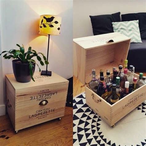 diy caisse de vin des caisses de vin en bois recyclées en console un diy