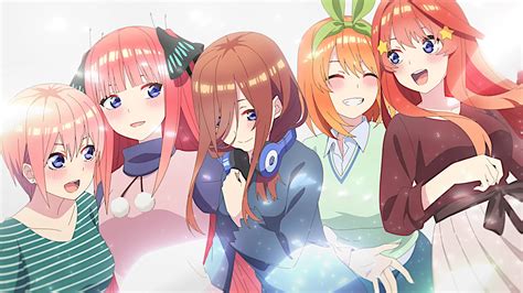 wallpaper anime girls anime screenshot 5 toubun no hanayome nakano ichika nakano itsuki