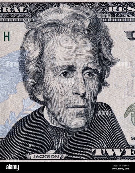 Andrew Jackson On A Twenty Dollar Bill Close Up Stock Photo Alamy