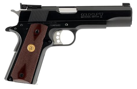 Colt Mfg O5872a1 1911 Gold Cup National Match Series 70 9mm Luger 5″ 8