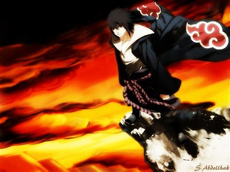 Wallpaper Anime Naruto Shippuuden Uchiha Sasuke Akatsuki