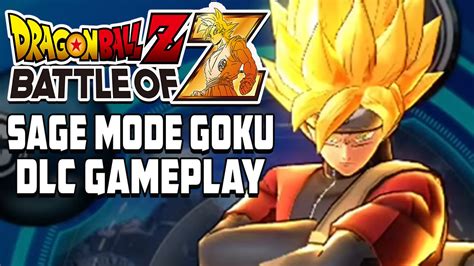 Dragon Ball Z Battle Of Z Sage Mode Goku Dlc Gameplay Hd Youtube