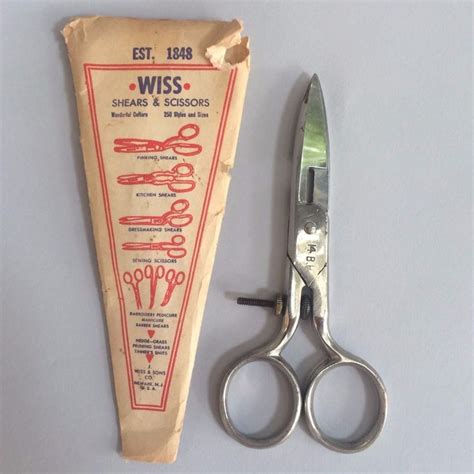 Wiss Button Hole Scissors 14bh Nos In Package Ebay Scissors Vintage Scissors Buttonholes