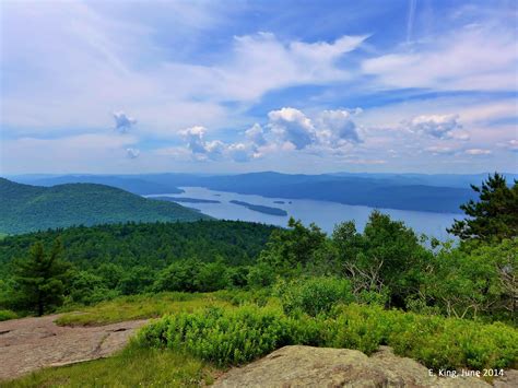 View From Buck Mountain Fort Ann Ny Overlooking Lake George And The