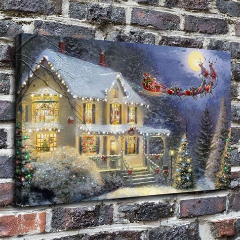 Night Before Christmas Paintings Hd Print On Canvas Home Decor Wall Art