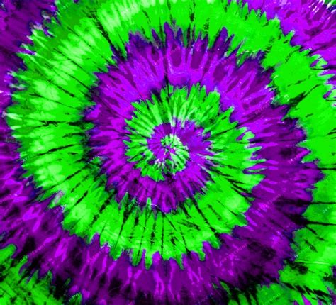 Neon Green Purple Tie Dye Swirl Digital Background Pattern Etsy