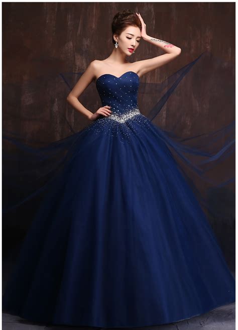 Custom Made Color And Size Vestidos De Noiva Royal Blue Wedding Gowns