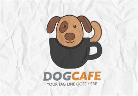 Dog Cafe Professional Logo Template Graphics Files Included Vector