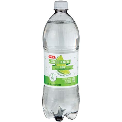 H E B Sweetened Lime Sparkling Water Beverage Shop Water At H E B