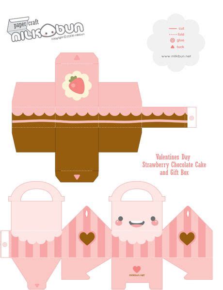 Kawaii Food Papercraft Templates Invitation Templates Diy Valentine