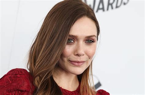 Hd Wallpaper Actresses Elizabeth Olsen American Brunette Face