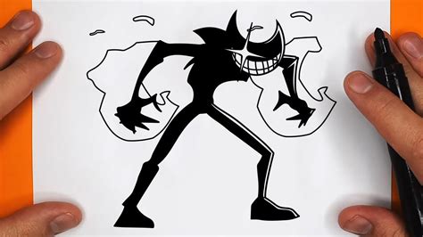 Como Dibujar A Nightmare Ink Bendy Indie Cross Friday Night Funkin