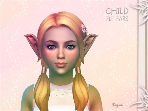 Suzues Elf Ears Child Elf Ears Sims 4 Children Sims 4
