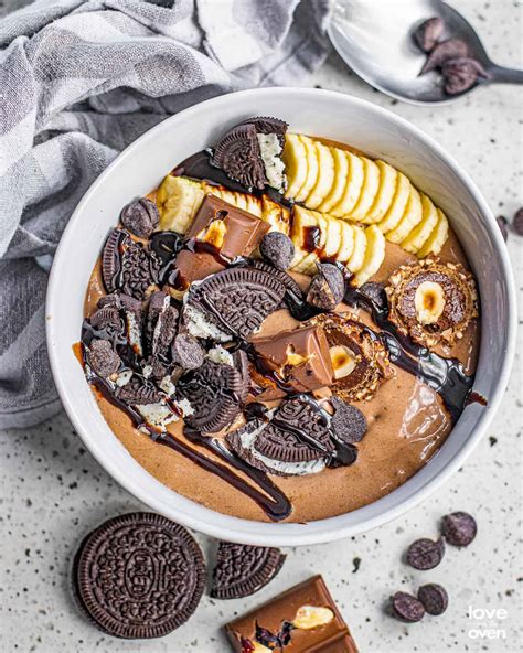 Chocolate Banana Smoothie Bowl Love From The Oven
