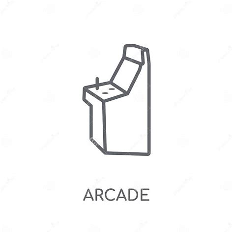 Arcade Linear Icon Modern Outline Arcade Logo Concept On White Stock