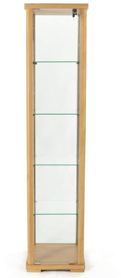 1575 Glass Display Case Adjustable Shelves Locking Ships
