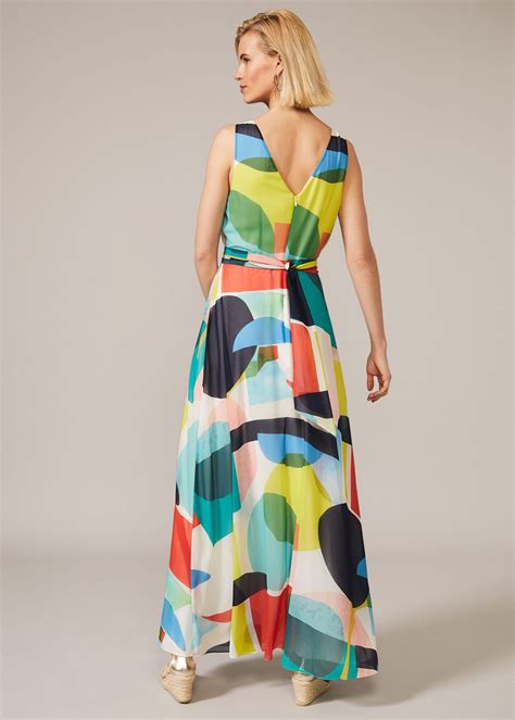 Ida Abstract Print Maxi Dress Phase Eight