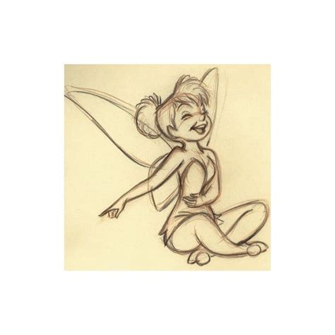 Tinkerbell Print Liked On Polyvore Art Sketches Doodles Disney