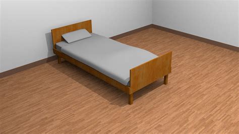 3d Model Generic Bed Cgtrader
