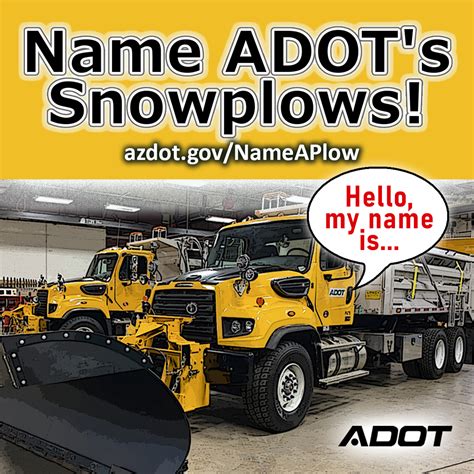 Adot Launches Name A Snowplow Contest The Upper Middle