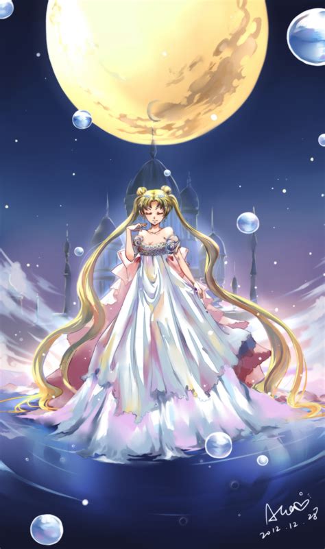 While she was princess serenity, she was not human by proclaiming, moon prism power, make up, usagi transforms into sailor moon. Princess Serenity - Tsukino Usagi - Mobile Wallpaper ...