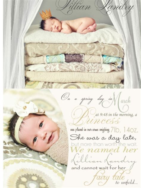 47 Best Birth Announcement Ideas Images On Pinterest