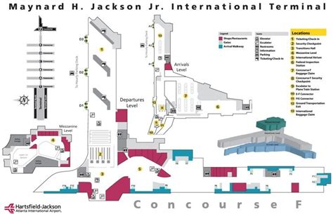 Atlanta Airport International Terminal F Map Atlanta Airport