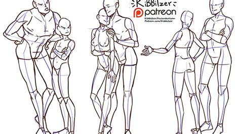 Couples Reference Sheets Preview Kibbitzer On Patreon Figure Drawing Reference Couple