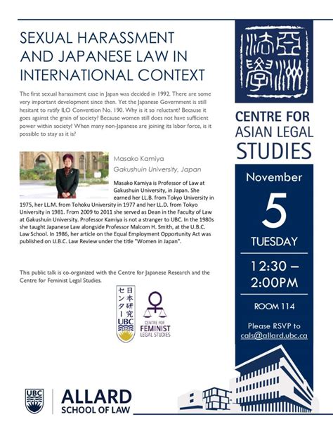 Sexual Harassment And Japanese Law In International Context Centre