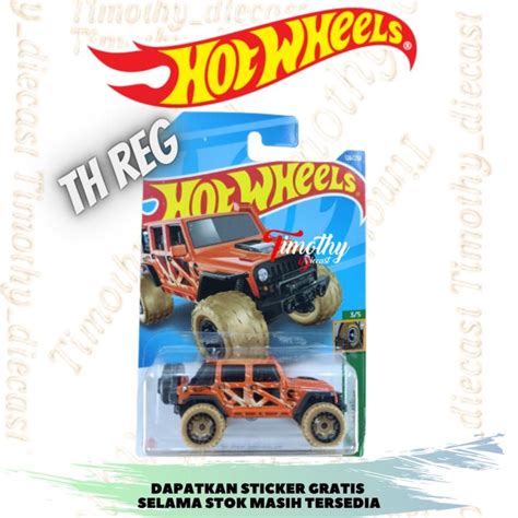 Hot Wheels 17 Jeep Wrangler Treasure Hunt Th Reg Orange Mud Studs