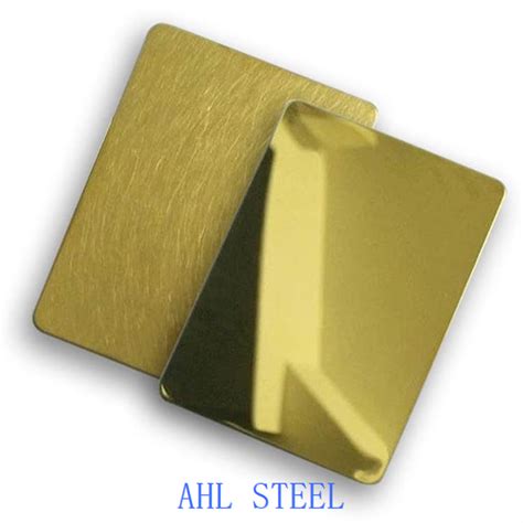 Customized Gold Mirror Finish Stainless Steel Sheet Manufacturers
