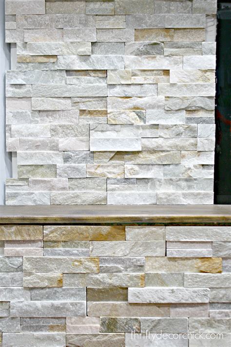 How To Install Stacked Stone Tile On A Fireplace Wall Stone Tile