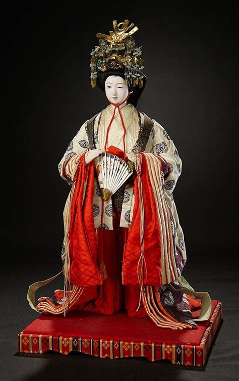 Splendid Japanese Ningyo As Princess With Elaborate Coronet 600800 Art Antiques