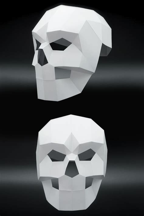 Papercraft Skull Mask Template