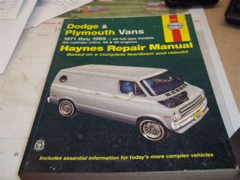 Buy Dodge And Plymouth Vans 1971 1999 Haynes Manual In Hudson North