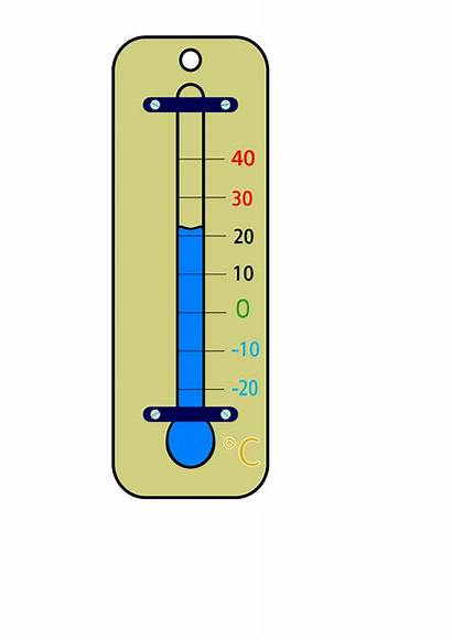 Thermometer Clip Clipart Degrees Weather Drawing Blank