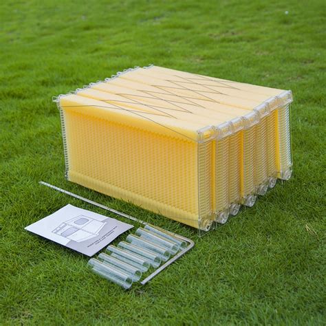 7 Pcs Automatic Honey Flow Bee Hive Frames For Beekeeping Tools Home